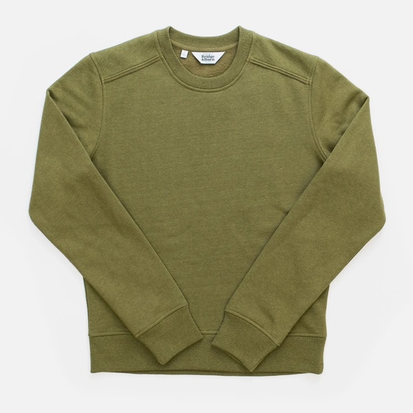 NWT B&B Linnton Crew Sweatshirt in Olive - Picture 6 of 13